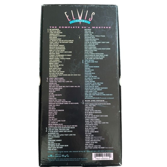 Elvis Presley The Complete 50's Masters 5 Disc Box Set RCA Record 1992 VG+ - Picture 2 of 3